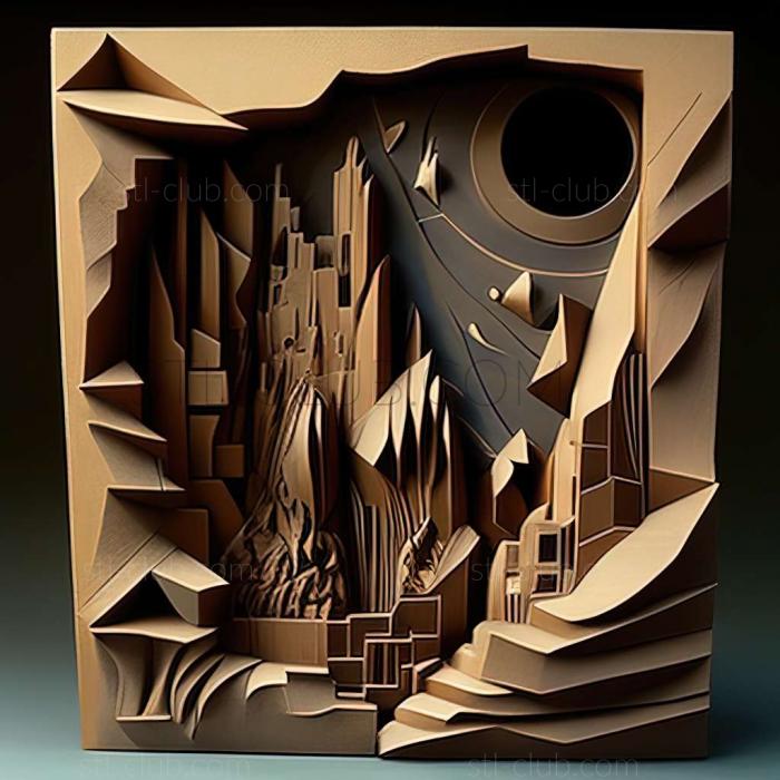 3D мадэль Лайонел Фейнингер, американский художник (STL)